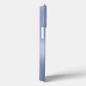 Titanium blauw en zilver roestvrij staal Print Case-Mate iPhone Case (Achterkant / Rechts)