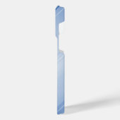 Titanium Blauw Roestvrij Staal Print iPhone Hoesje (Linkerkant)