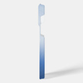 Titanium Blauw Zilver Roestvrij staal Print iPhone Hoesje (Linkerkant)