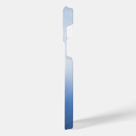 Titanium Blauw Zilver Roestvrij staal Print iPhone Hoesje (Linkerkant)