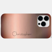 Titanium Brons Roestvrij Staal Print Case-Mate iPhone Case (Achterkant (horizontaal))