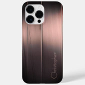 Titanium Brons Roestvrij Staal Print Case-Mate iPhone Case (Achterkant)