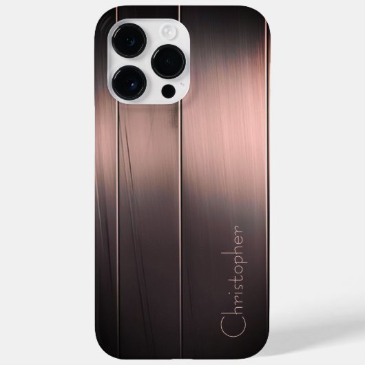 Titanium Brons Roestvrij Staal Print Case-Mate iPhone Case (Achterkant)