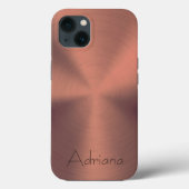 Titanium brons Roestvrij staal Print Case-Mate iPhone Case (Achterkant)