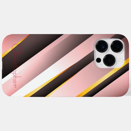 Titanium Brons Roestvrij Staal Print Case-Mate iPhone Case (Achterkant (horizontaal))