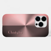 Titanium brons roestvrij staal print Case-Mate iPhone case (Achterkant (horizontaal))