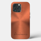 Titanium brons Roestvrij staal Print Case-Mate iPhone Case (Achterkant)