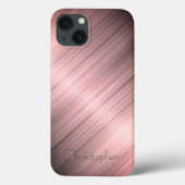 Titanium brons roestvrij staal Print iphone 15 Case-Mate iPhone Case (Achterkant)