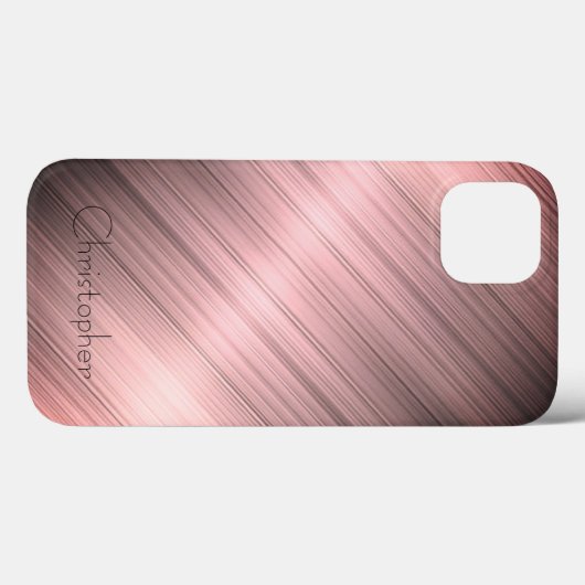 Titanium brons roestvrij staal Print iphone 15 Case-Mate iPhone Case (Achterkant (horizontaal))
