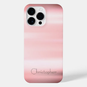 Titanium Brons Roestvrij Staal Print iPhone 14 Pro Max Hoesje