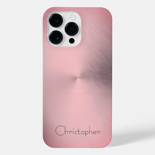 Titanium Brons Roestvrij Staal Print iPhone Hoesje (Achterkant)