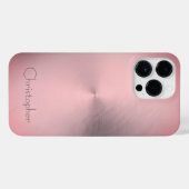 Titanium Brons Roestvrij Staal Print iPhone Hoesje (Achterkant horizontaal)