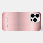 Titanium Brons Roestvrij Staal Print iPhone Hoesje (Achterkant horizontaal)