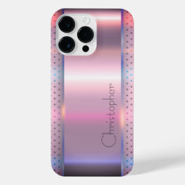 Titanium Brons Roestvrij Staal Print iPhone 14 Pro Max Hoesje