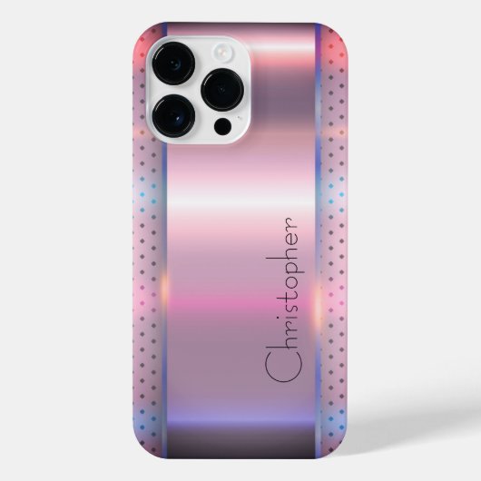 Titanium Brons Roestvrij Staal Print iPhone Hoesje (Achterkant)