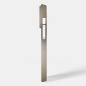 Titanium bruine vlekkeloze staalprint Case-Mate iPhone case (Achterkant / Links)