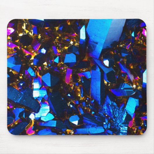 Titanium Cobalt Blue Quartz Muismat (Voorkant)