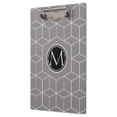 Titanium Cube Pattern en Monogram Klembord (Links)
