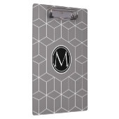 Titanium Cube Pattern en Monogram Klembord (Rechts)