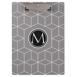 Titanium Cube Pattern en Monogram Klembord