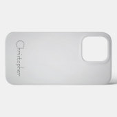 Titanium donkerwit Roestvrij Staal Print Case-Mate iPhone Case (Achterkant (horizontaal))