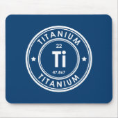 Titanium element blauwe Muismat (Voorkant)