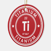 Titanium Element Rood Keramisch Ornament (Links)