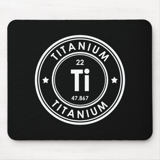 Titanium Element zwarte Muismat (Voorkant)
