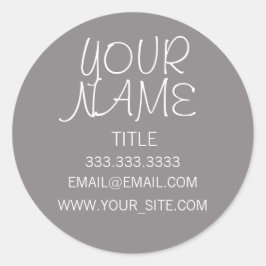 Titanium FreeHand Eenvoudig Ronde Sticker