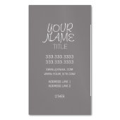 Titanium Freehand Eenvoudig Visitekaartje Magneet (Voorkant Verticaal)