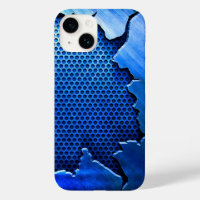 Titanium gepolijst blauw Radiaal Metallic iphone 1