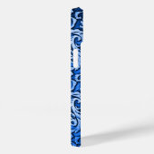 Titanium gepolijst blauw Radiaal Metallic iphone 1 Case-Mate iPhone Case (Achterkant / Rechts)