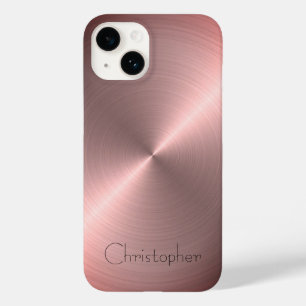 titanium Gepolijst brons Radiaal en Metaal Case-Mate iPhone 14 Hoesje