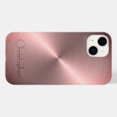 titanium Gepolijst brons Radiaal en Metaal Case-Mate iPhone Case (Achterkant (horizontaal))