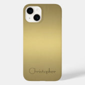 titanium gepolijst goud Radiaal en Metallic Case-Mate iPhone Case (Achterkant)