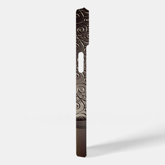 Titanium gepolijst goud radiale metalen iphone 15 Case-Mate iPhone case (Achterkant / Rechts)