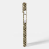 Titanium gepolijst goud radiale metalen iphone 15 Case-Mate iPhone case (Achterkant / Links)