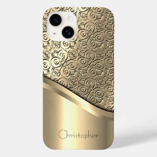 Titanium Gepolijst goud Radiale Metallic iPhone 15 Case-Mate iPhone 14 Hoesje