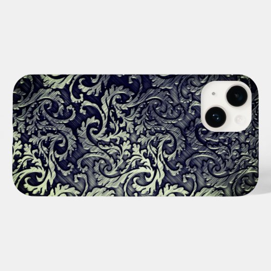 Titanium gepolijst groen Radiaal Metallic iphone 1 Case-Mate iPhone Case (Achterkant (horizontaal))