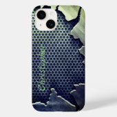 Titanium gepolijst groen Radiaal Metallic iphone 1 Case-Mate iPhone Case (Achterkant)