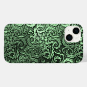 Titanium gepolijst groen Radiaal Metallic iphone 1 Case-Mate iPhone Case (Achterkant (horizontaal))