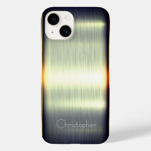 Titanium gepolijst groen Radiaal Metallic iphone 1 Case-Mate iPhone Case (Achterkant)