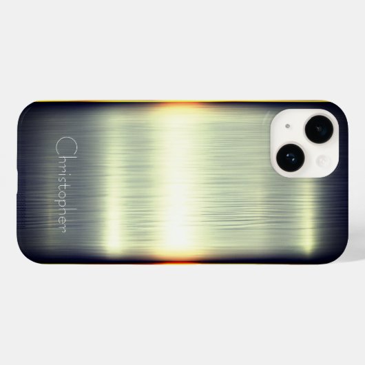 Titanium gepolijst groen Radiaal Metallic iphone 1 Case-Mate iPhone Case (Achterkant (horizontaal))