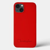 titanium gepolijst rood radiaal en metaal Case-Mate iPhone case (Achterkant)