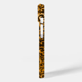 Titanium gepolijst sinaasappel radiale metalen iph Case-Mate iPhone case (Achterkant / Links)