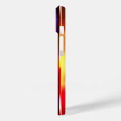 Titanium gepolijst violette radiale metalen iphone Case-Mate iPhone case (Achterkant / Links)