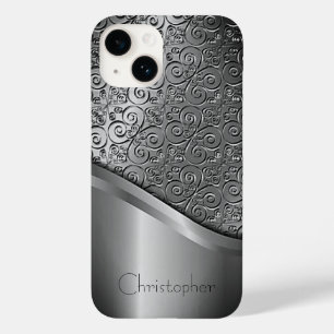 Titanium Gepolijst Zilver Radiaal Metallic iPhone  Case-Mate iPhone 14 Hoesje