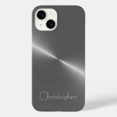 titanium gepolijst zilveren radiaal en metaal 15 Case-Mate iPhone case (Achterkant)