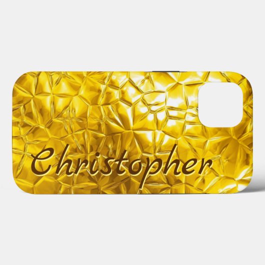 Titanium goud roestvrij staal Metaal Case-Mate iPhone Case (Achterkant (horizontaal))