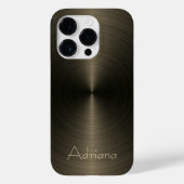 Titanium goud roestvrij staal Metaal Case-Mate iPhone Case (Achterkant)